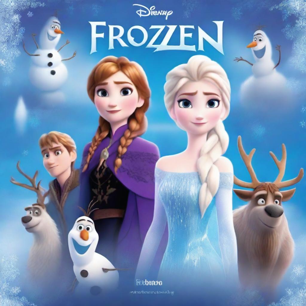 A book cover for a Frozen 2 themed book