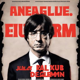 A Netflix series poster for a thriller about Spanish politician Puigdemont titled 'Sin rastro de Puigdemont'