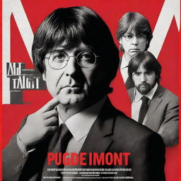 A Netflix series poster for a thriller about Spanish politician Puigdemont titled 'Sin rastro de Puigdemont'