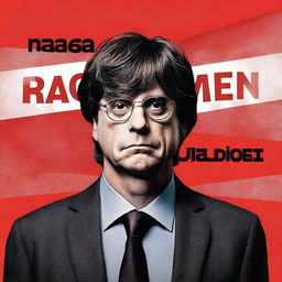 A Netflix series poster for a thriller about Spanish politician Puigdemont titled 'Sin rastro de Puigdemont'