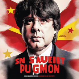 A Netflix series poster titled 'Sin rastro de Puigdemont'