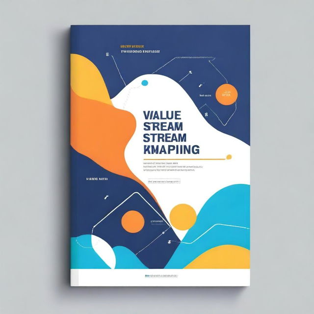 Design a professional book cover for 'Value Stream Mapping for Software Delivery Teams' by Luc Courage and Paul Hammant