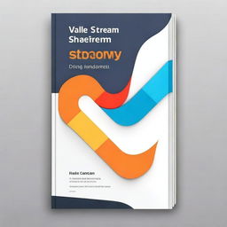 Design a professional book cover for 'Value Stream Mapping for Software Delivery Teams' by Luc Courage and Paul Hammant