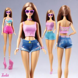 Esta Barbie tiene un look inspirado en la primera chica