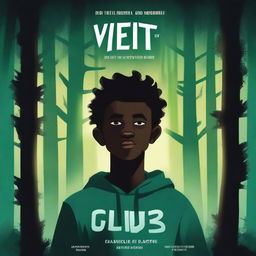 Design a book cover for a young adult supernatural thriller titled 'Yeti Club: Shadows in the Forest