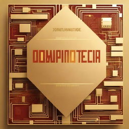 A cover design with the title 'ARQUITETURA E ORGANIZAÇÃO DE COMPUTADORES' in bold, golden letters