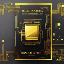 A cover design with the title 'ARQUITETURA E ORGANIZAÇÃO DE COMPUTADORES' in bold, golden letters