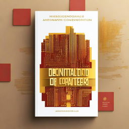 A cover design with the title 'ARQUITETURA E ORGANIZAÇÃO DE COMPUTADORES' in bold, golden letters