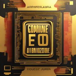 A cover design with the title 'ARQUITETURA E ORGANIZAÇÃO DE COMPUTADORES' in bold, golden letters