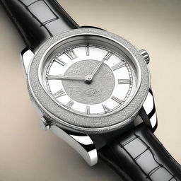 Design a luxury wristwatch with a bezel in the shape of a horseshoe