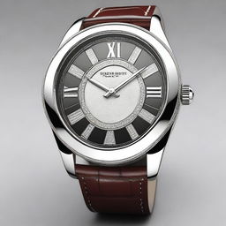 Design a luxury wristwatch with a bezel in the shape of a horseshoe