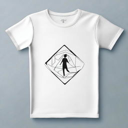 A stylish t-shirt design featuring a modern and minimalistic graphic