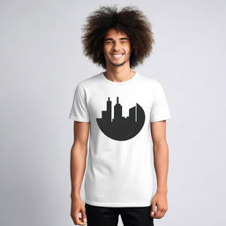 A stylish t-shirt design featuring a modern and minimalistic graphic