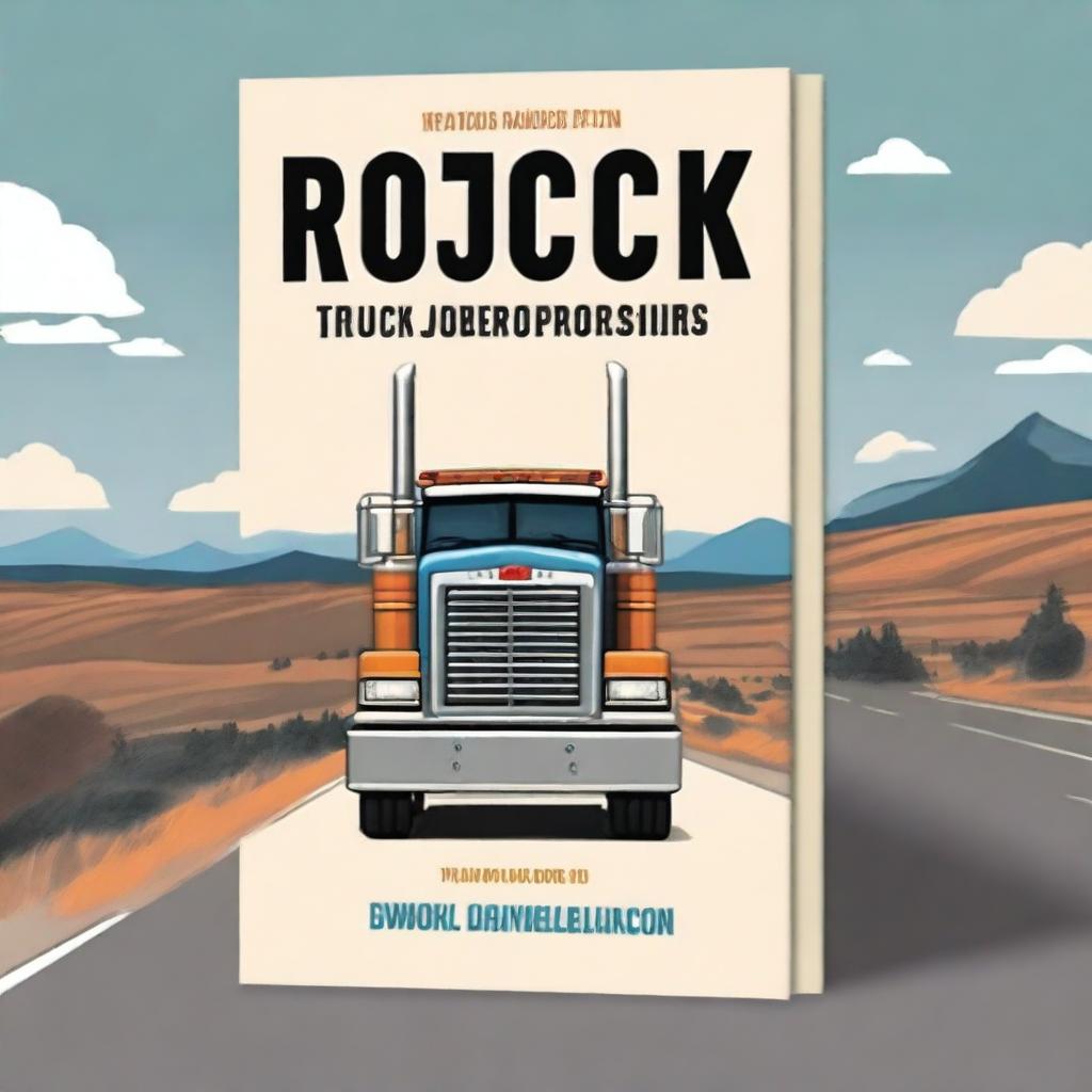 Design a book cover for a guidebook specifically for truck drivers