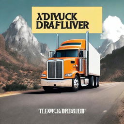 Design a book cover for a guidebook specifically for truck drivers