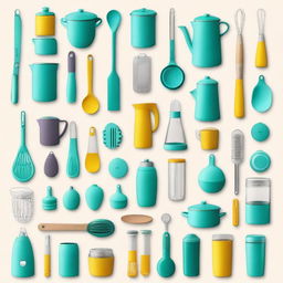 A vibrant and engaging image showcasing 22 essential kitchen gadgets available on Amazon