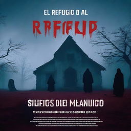 A YouTube thumbnail for a horror story titled 'El Refugio del Silencio