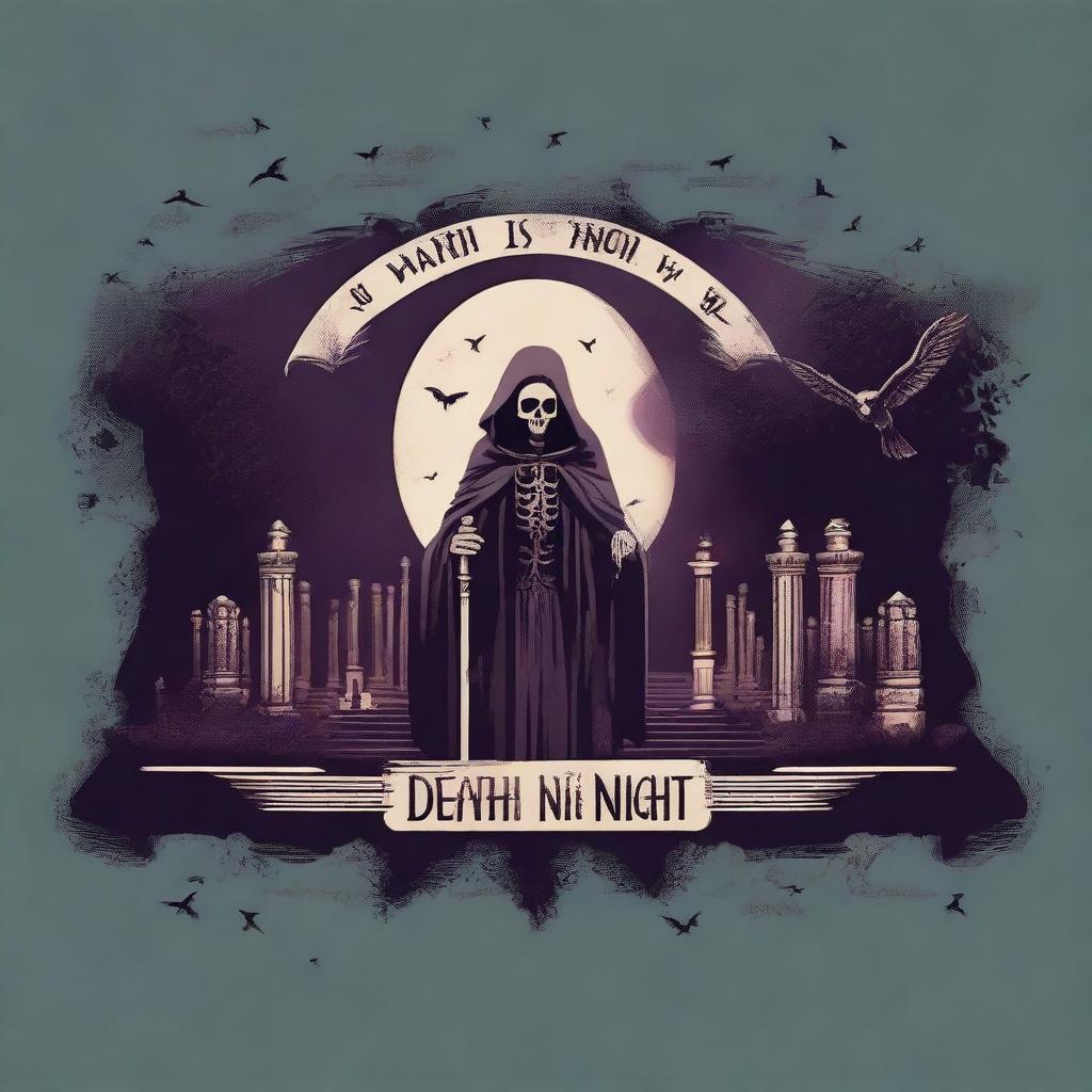 Crea un banner y la cabecera para un canal de YouTube llamado 'Death in the Night