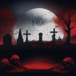 Create a banner and header for a YouTube channel called 'Death in the Night