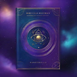 A captivating book cover featuring an abstract representation of the universe