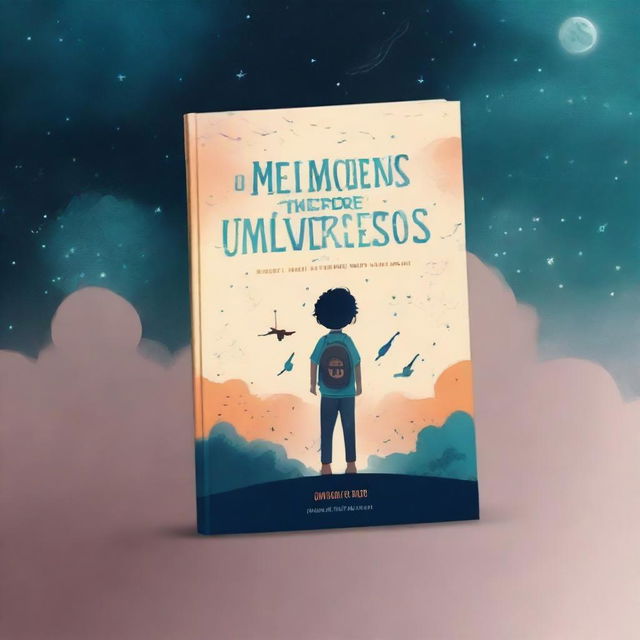 Create a book cover for a novel titled 'Memorias entre universos'