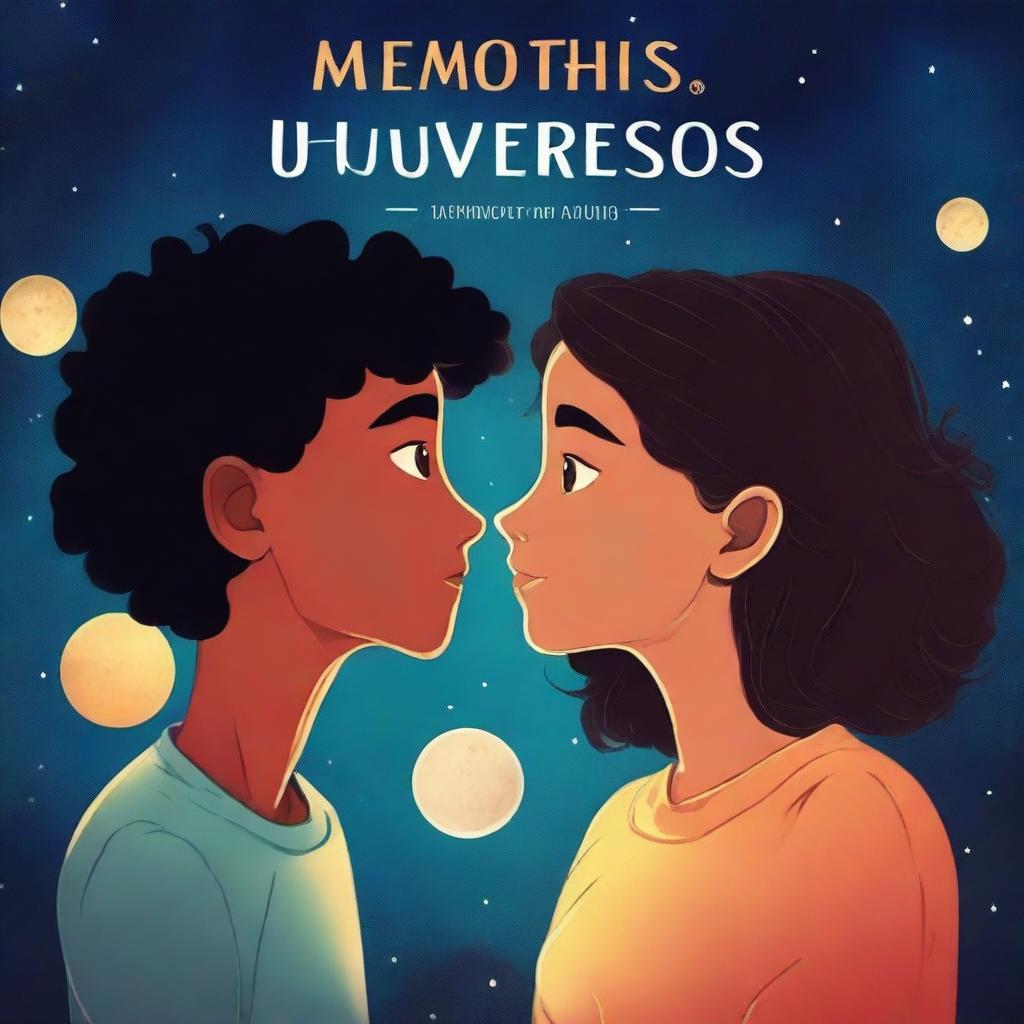 A book cover for a novel titled 'Memorias entre universos'