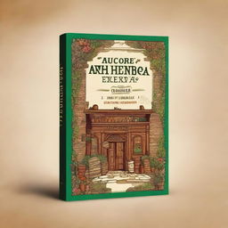 Create a book cover with the title 'Sabores e Herança: Histórias do Armazém São Vicente'