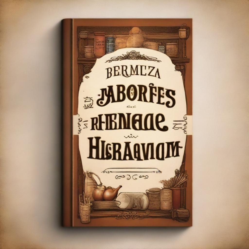 Create a book cover with the title 'Sabores e Herança: Histórias do Armazém São Vicente'