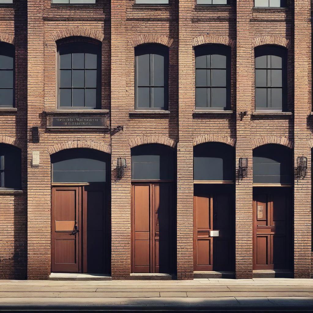 A detailed image of an old coffee warehouse facade