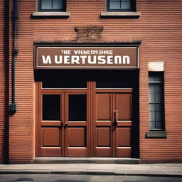 A detailed image of an old coffee warehouse facade