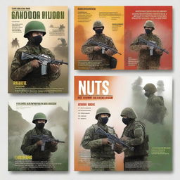 Create 10 book covers that depict the role of the Indonesian military in addressing non-military threats such as the Covid-19 pandemic