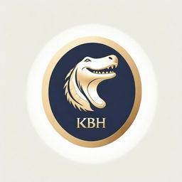 A shiny gold crocodile logo with dynamic and sophisticated details incorporating the letters 'KBH'.