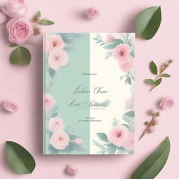 A beautiful and romantic book cover for a collection of love poems