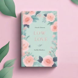 A beautiful and romantic book cover for a collection of love poems