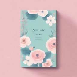 A beautiful and romantic book cover for a collection of love poems