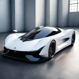 A futuristic supercar inspired by 1990s Group C racecars and Le Mans prototypes