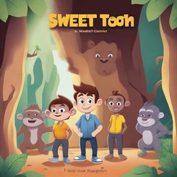 Create a book cover for a story called 'Sweet Tooth'