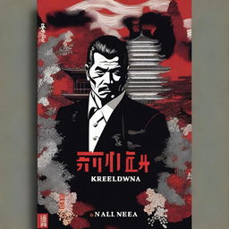 A dramatic book cover featuring the intense world of the Yakuza mafia