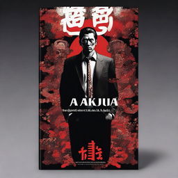 A dramatic book cover featuring the intense world of the Yakuza mafia