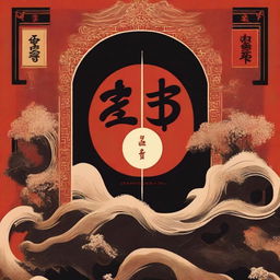 The book cover titled 'Sob o Signo do Dragão' is positioned at the top, with elegant and imposing typography, perhaps in a style reminiscent of Japanese calligraphy, using red or gold tones to highlight the power and intensity of the narrative