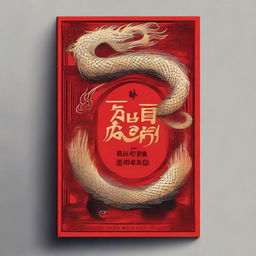 The book cover titled 'Sob o Signo do Dragão' is positioned at the top, with elegant and imposing typography, perhaps in a style reminiscent of Japanese calligraphy, using red or gold tones to highlight the power and intensity of the narrative