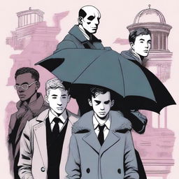 Crie uma capa para fanfic de The Umbrella Academy