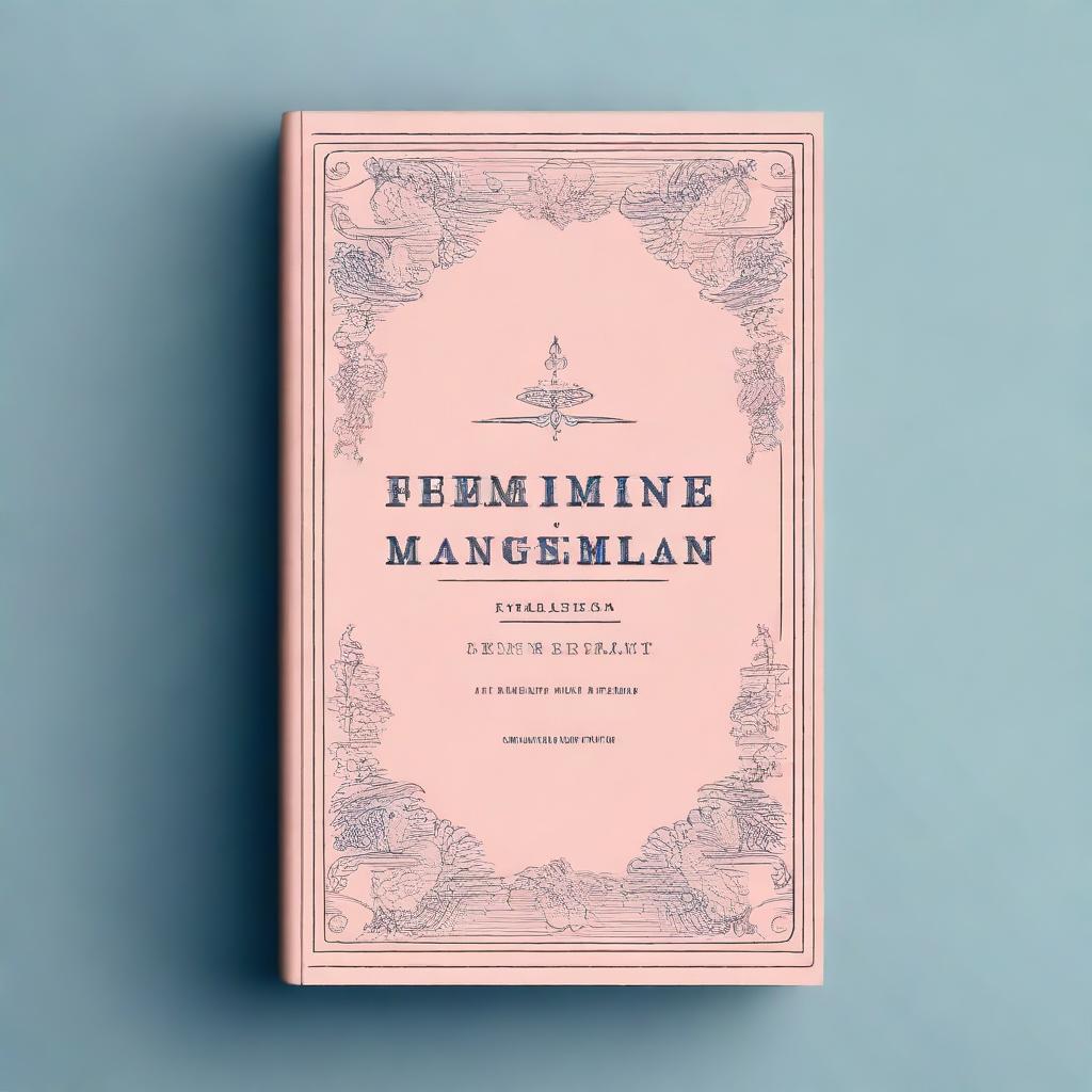 Create a book cover with the title 'Feminine Masculine Gentleman'