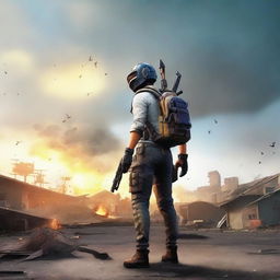 A man who loves playing PUBG finds himself living in two worlds: the game world and the real world