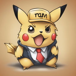 Create an image of Pikachu with the face of Donald Trump, blending their features in a humorous and lighthearted manner.