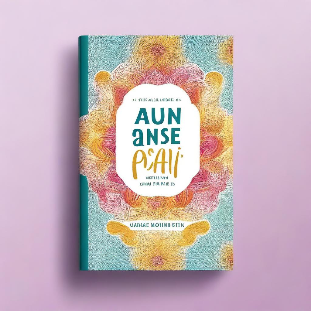 Create a book cover that matches the title 'Sintonizando a Alma Na Vibe do Pai! Um Rolê Espiritual para Encontrar Paz e o Propósito com Deus!' The cover should be vibrant and eye-catching, appealing to a young audience, with elements that suggest spirituality and a modern, youthful vibe