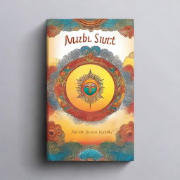 Create a book cover that matches the title 'Sintonizando a Alma Na Vibe do Pai! Um Rolê Espiritual para Encontrar Paz e o Propósito com Deus!' The cover should be vibrant and eye-catching, appealing to a young audience, with elements that suggest spirituality and a modern, youthful vibe