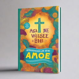 Create a book cover that matches the title 'Sintonizando a Alma Na Vibe do Pai! Um Rolê Espiritual para Encontrar Paz e o Propósito com Deus!' The cover should be vibrant and eye-catching, appealing to a young audience, with elements that suggest spirituality and a modern, youthful vibe, but without any specific religious references