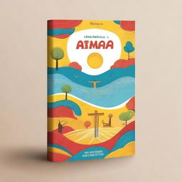 Create a book cover that matches the title 'Sintonizando a Alma Na Vibe do Pai! Um Rolê Espiritual para Encontrar Paz e o Propósito com Deus!' The cover should be vibrant and eye-catching, appealing to a young audience, with elements that suggest spirituality and a modern, youthful vibe, but without any specific religious references