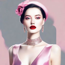 Create an image featuring attractive, stylish, and fashionable women with an AI-generated aesthetic